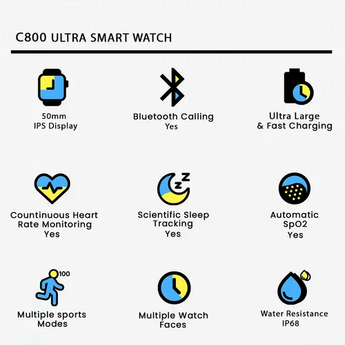 C800 ULTRA SMART WATCH - Image 2