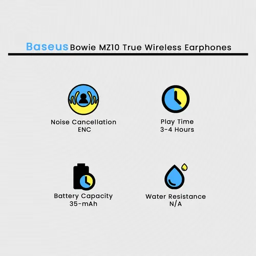 Baseus Bowie MZ10 True Wireless Earphones - Image 4