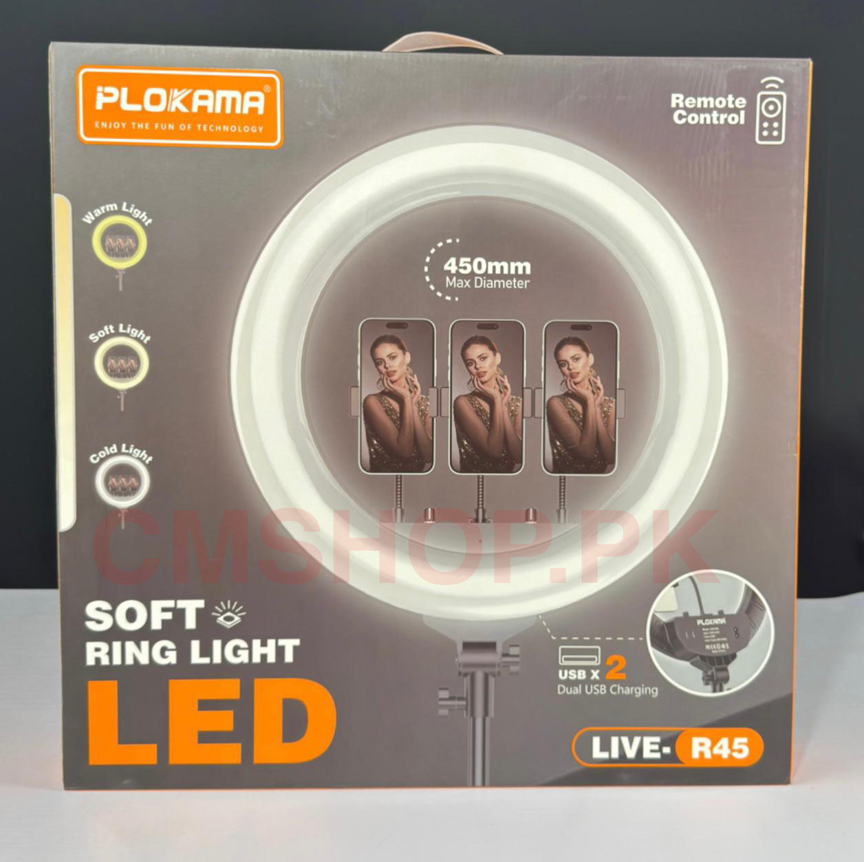 PLOKAMA R45 SOFT LED RING LIGHT 45CM - Image 3