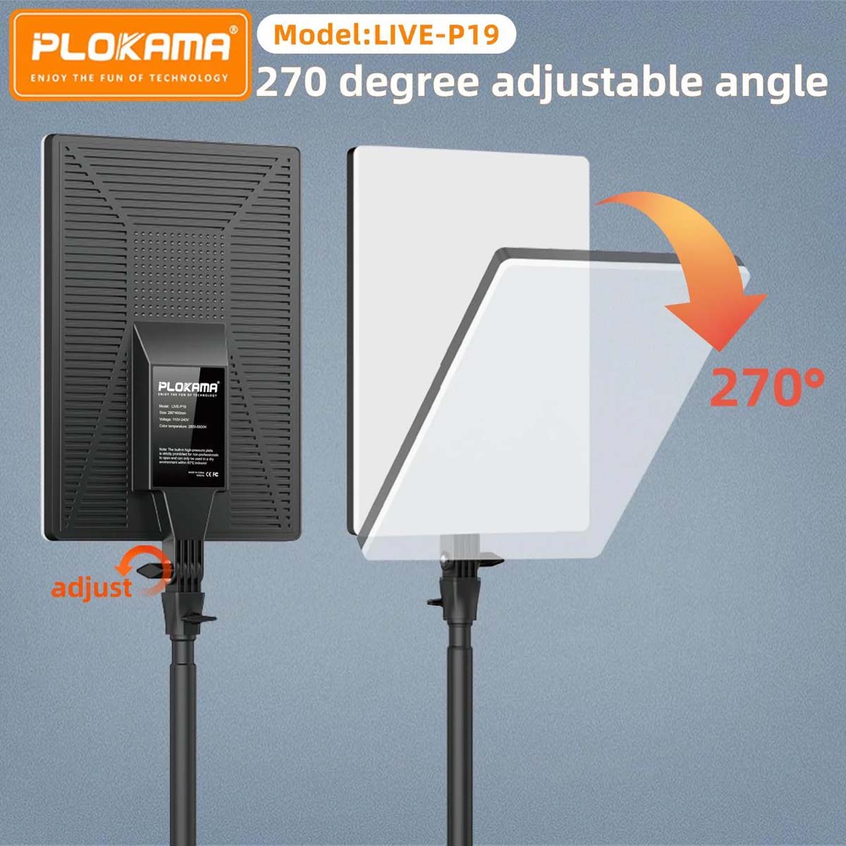 BUDGET DEAL (TITANIUM PACKAGE) Rgb Rechargable Light U160/P11 & P19 Lights/Light Stand - Image 2