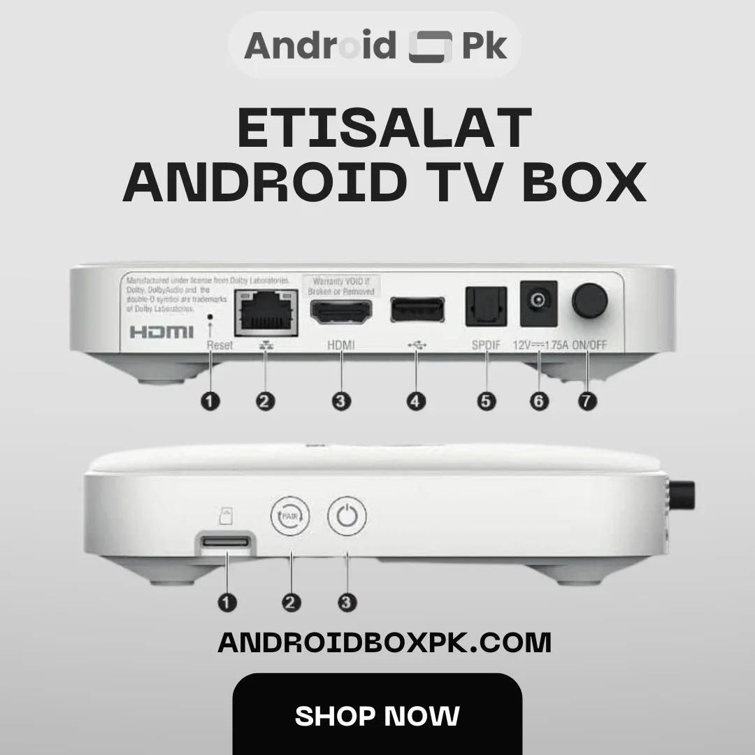 Original Etisalat Android Tv Box 4K Streaming - Image 3